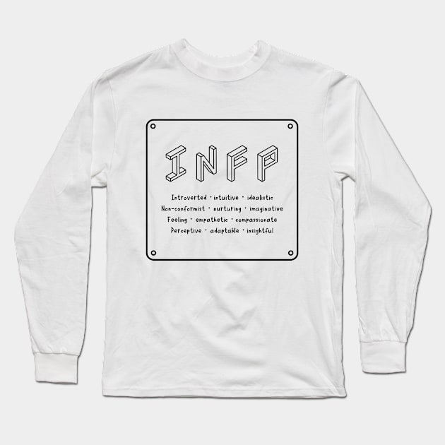 INFP Personality Long Sleeve T-Shirt by Aome Art